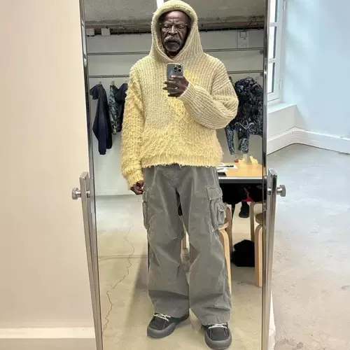 [Различные бог брюки] ERL 24FW Ретро промывание воды, старый серый пистолет.