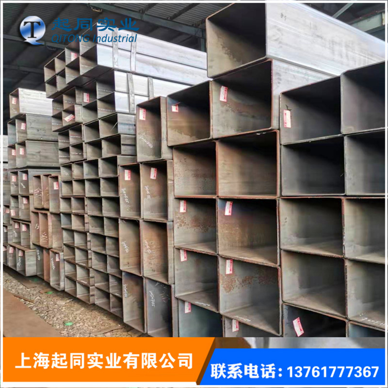 National standard galvanized square pipe square steel pipe iron square through rectangular pipe curtain wall plated zinc pipe heterodiameter Q355B square moment tube