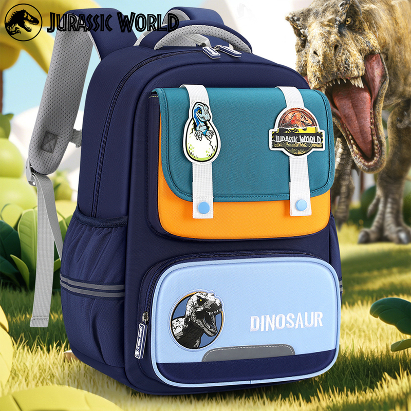 Jurassic World Dinosaur School Bag for Primary School Boys Grades 1-3-4 2026 New Model Spine Protection and Load Reduction Large Capacity Jurassic World Dinosaur School Bag for Primary School Boys Grades 1-3-4 2026 New Model Spine Protection and Load Reduction Large Capacity