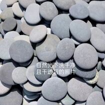 Natural flat cobblestone courtyard wall stone fish tank landscaping stone gardening paving stone scenery with stone water flushing stone