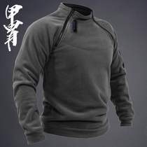 Ranger outdoor fleece jacket for men autumn and winter warm sweatshirt double-sided tactical thickened polar fleece jacket for men