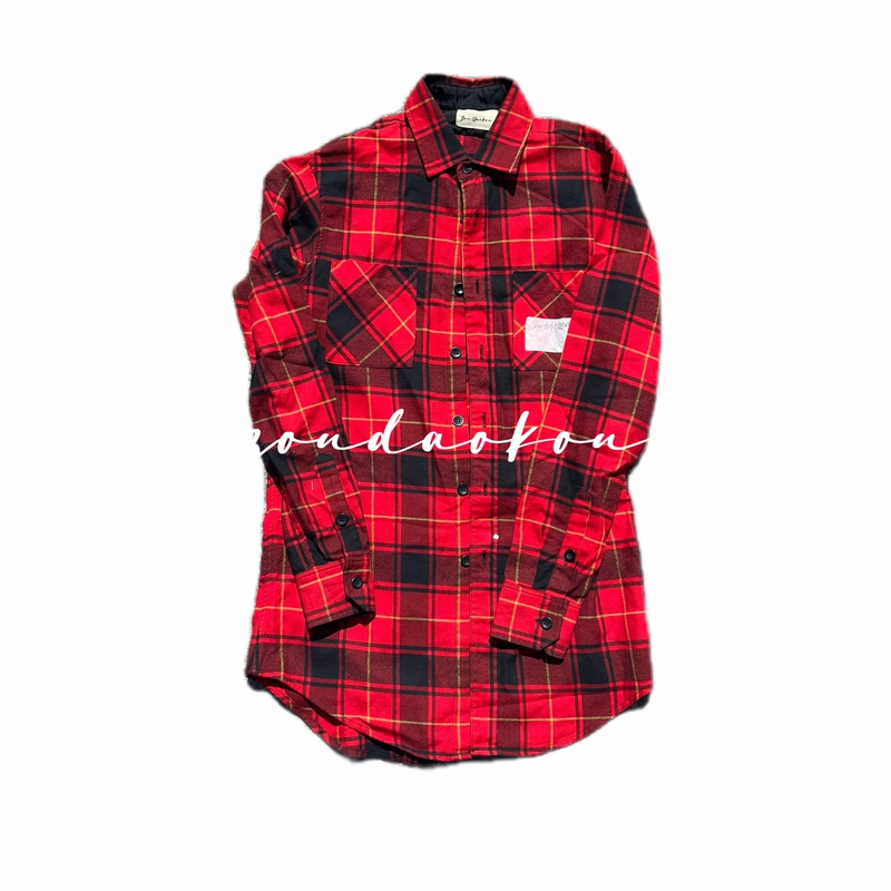 【Composed and Elegant】In-Stock Red Zip-Back Shirt with Unique Design, Not a High-Street Style, but an Independent Design Shirt 【Composed and Elegant】In-Stock Red Zip-Back Shirt with Unique Design, Not a High-Street Style, but an Independent Design Shirt