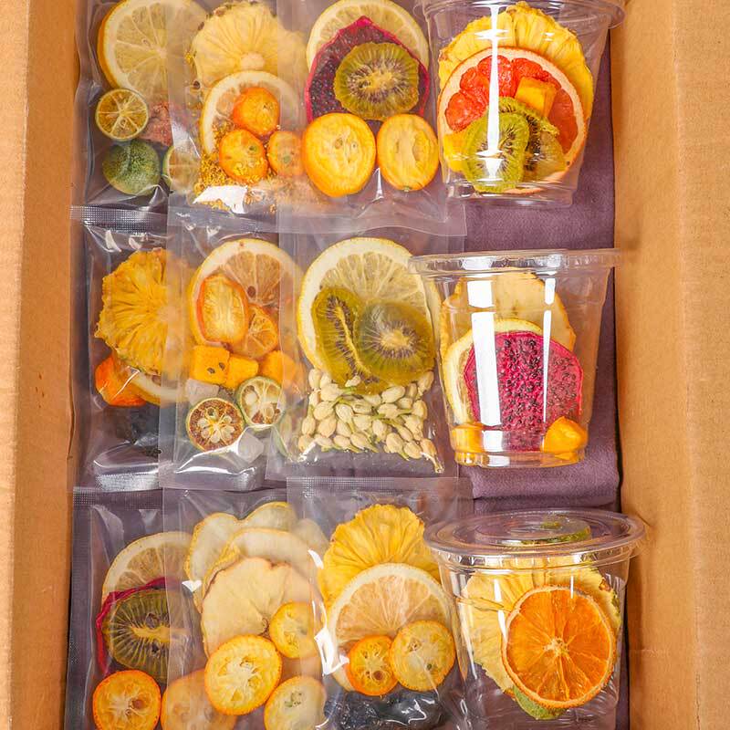 Freeze-Dried Fruit Tea Kumquat Lemon Passion Fruit Tea Bags Scented Tea Brewed Beverage for Women to Drink in Summer with Various Flavors