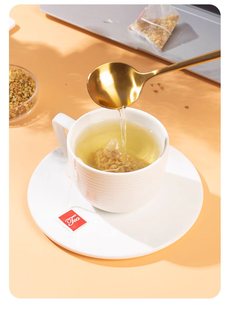 Yellow Tartary Buckwheat Tea Bags Ku Qiao Cha 60g 10 Bags Hot Brew Wellness Tea specifications