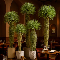 Large Classy Simulated Green Plant Agave Indoor Catering Clothing Store Soft Decoration Fake Tree Plant Landscaping Floor Decoration