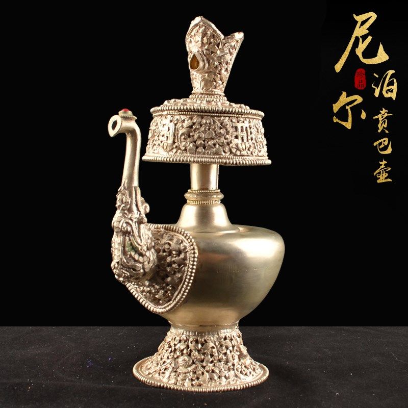 Tibetan supplies for Buddhist supplies pure copper card pot of high - end Nepal Tantra Buddha water purifier household for the furnishings