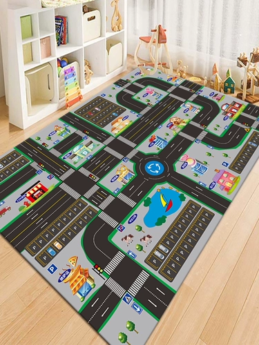 Детский ковер для гостиной для ползания, нескользящая игра Самолетные шахматы для детского сада, раннее развитие, делается под заказ