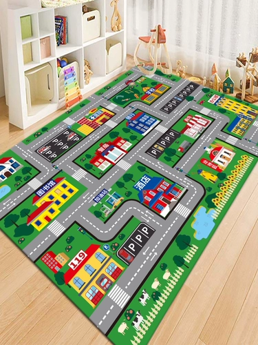 Детский ковер для гостиной для ползания, нескользящая игра Самолетные шахматы для детского сада, раннее развитие, делается под заказ