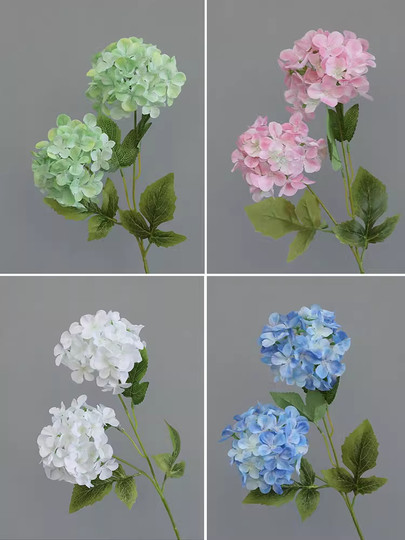 婚庆绣球仿真花白色绿色紫色婚礼粉色绢花婚庆插花排路引花艺假花