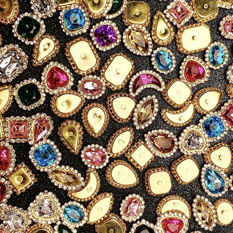 Xinjiang Little Lamb Accessories DIY Sewing Sunflower Rhinestone Acrylic Double-Layer Flower Hair Accessories Headwear Clothing Material Accessories Xinjiang Little Lamb Accessories DIY Sewing Sunflower Rhinestone Acrylic Double-Layer Flower Hair Accessories Headwear Clothing Material Accessories