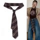 Striped Tie Belt Women's Accessory Vintage Decoration Paired with Jeans Long Silk Scarf Belt Design Niche Belt