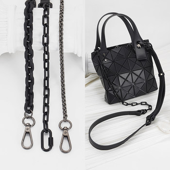 Yan Yin Issey Miyake Mini Bag Chain Transformation Crossbody Acrylic Genuine Leather Bag Shoulder Strap Single Purchase Accessory Strap