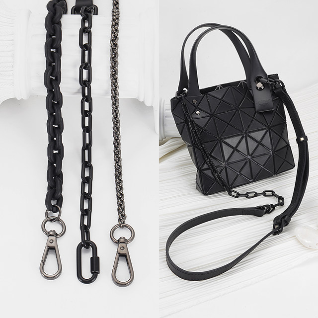Yan Yin Issey Miyake Mini Bag Chain Transformation Crossbody Acrylic Genuine Leather Bag Shoulder Strap Single Purchase Accessory Strap