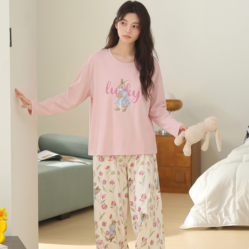 Tall Women's Pajamas for Spring and Autumn, Extra-Long 175 Pure Cotton 170 Long Pants, Extended Version 180 Sleep Pants, Loungewear