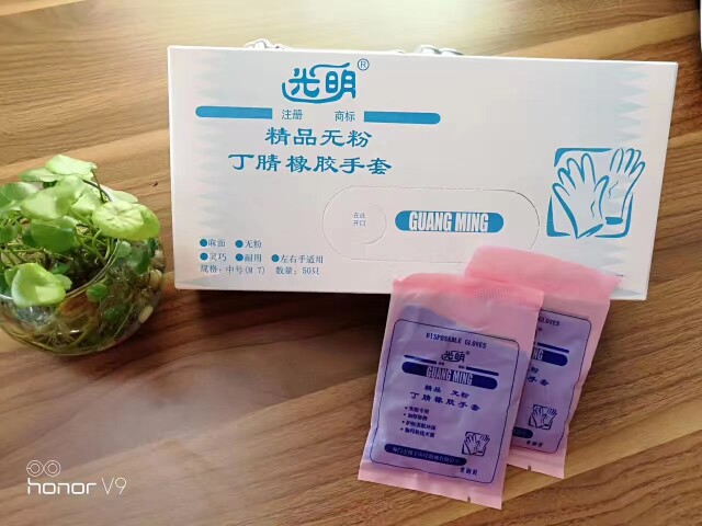 光明丁腈橡胶手套  独立包装    25双一盒    海门扬子