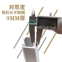 Slide rail universal sliding door aluminum alloy balcony silent thickened hanging rail hanging wheel heavy duty champagne kitchen silver white sliding door