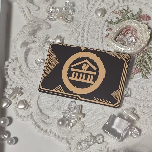 Subway Escape Equipment, Metal Materials, Pubg Mobile Merchandise, Black Card, White Card, Game Launch Card, Toy Ornaments