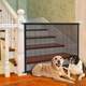 Dog fence indoor door fence without punching foldable net barrier door stair exit baffle small and medium-sized dog fence