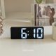 Japanese Imported Alarm Clock Mirror Digital Clock Led Night Light Silent Bedside Ornament Student Smart Electronic Clock