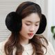 Winter Warm Plush Earmuffs for Women, Foldable Ear Protectors for Students, Anti-Cold Rabbit Fur Ear Covers