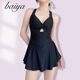 2025 New Style Women's One-Piece Swimsuit, Winter Sexy Conservative Slimming Tummy-Covering Student Beach Hot Spring Vacation Swimwear