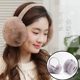 Winter Warm Plush Earmuffs for Women, Foldable Ear Protectors for Students, Anti-Cold Rabbit Fur Ear Covers