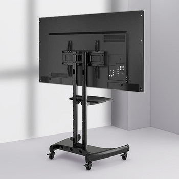Tv Stand with Wheels for Floor Placement, Suitable for Xiaomi Ea 75inch Tcl Sharp Sony Huawei, Universal Rolling Cart