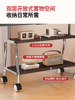 Tv Floor Stand Movable Vertical Stainless Steel Wheeled Cart for Living Room 55/65/ 75inch Universal Mount