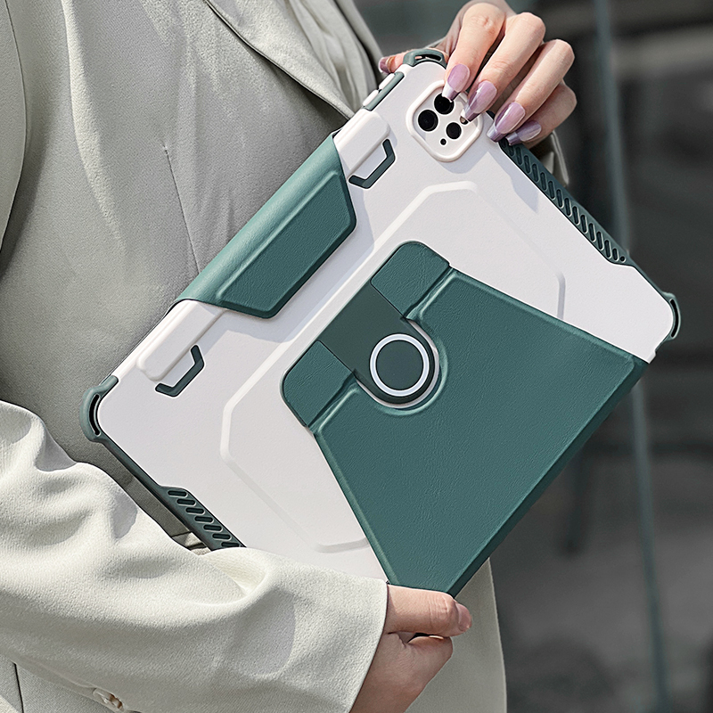 Roiskin Is Suitable for the iPad 10Th Generation Protective Case with Pen Slot, Mini7 Niche Ninth Generation 360-Degree Rotating Apple Tablet 12.9 Book-Style Detachable 7 Anti-Fall Bendable Pro 11inch Protective Case