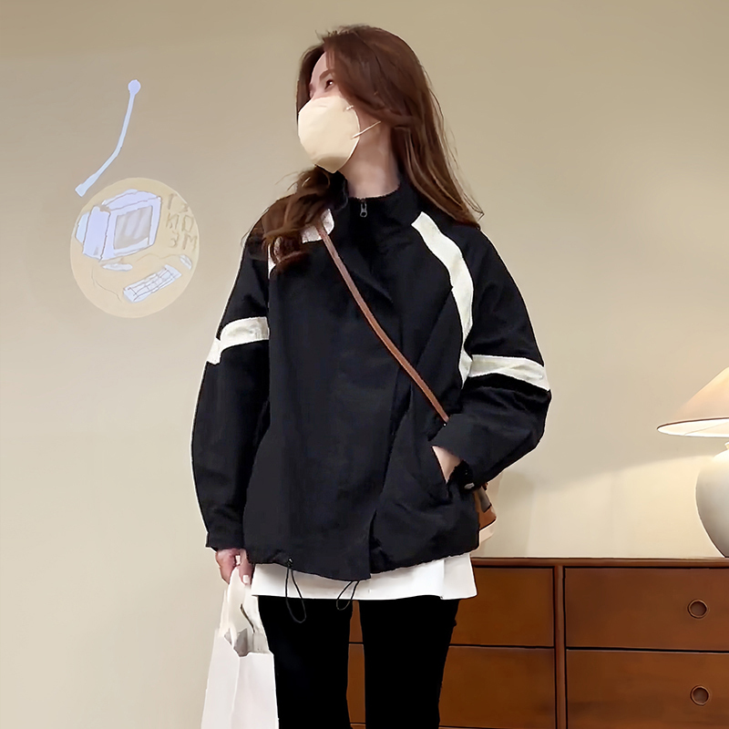 Early Autumn Short Windbreaker Thin Jacket Women's Autumn Clothing 2026 New Korean Style Petite Jacket Baseball Uniform
