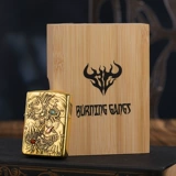 Оригинальная зажигалка, мужская бирюзовая высококлассная инкрустация камня, с драгоценным камнем