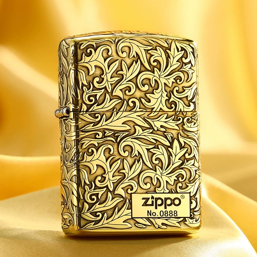 Подлинный Zippo более легкий латунный Tangcao правой маркировка изысканная армика для резьбовых брон.