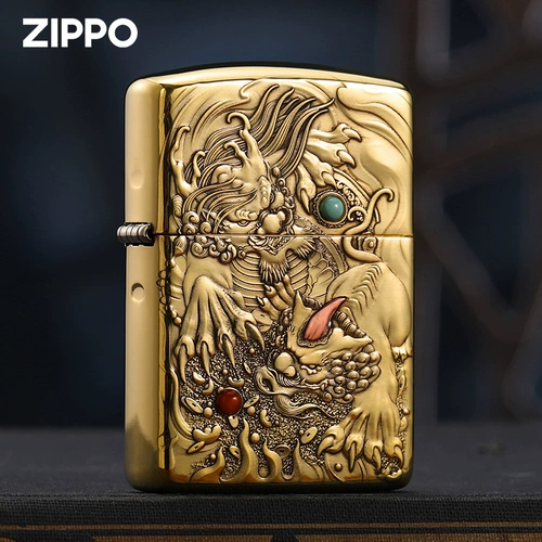 Оригинальная зажигалка, мужская бирюзовая высококлассная инкрустация камня, с драгоценным камнем