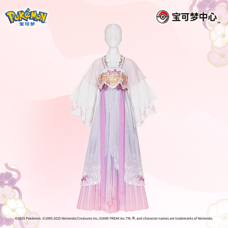 宝可梦Pokémon仙络绯梦系列：💖梦幻仙子伊布印花连衣裙背包发饰折扇，少女心爆棚！ -动漫背包-淘宝好物网