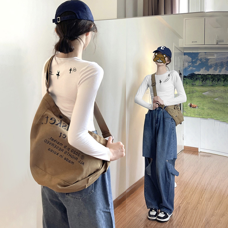 Short Tops for Women, Early Autumn Sports Base Shirts, Cool and Stylish, Paired with Cargo Pants, Long-Sleeved Casual Sports Dance T-Shirts