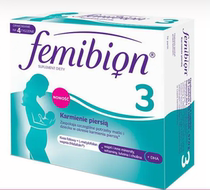 Folic acid femibion ​​3-stage maternal nutrient Ivian active folic acid tablets DHA lactation period 4 weeks containing iodine