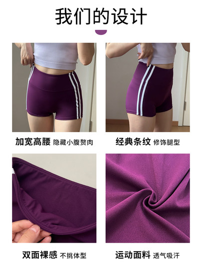 Yoyo Recommends Sports Shorts, Three-Quarter Length Shorts for Women, Summer Thin Style, Tight-Fitting, Tummy Control, Butt-Lifting Yoga Fitness Training Pants