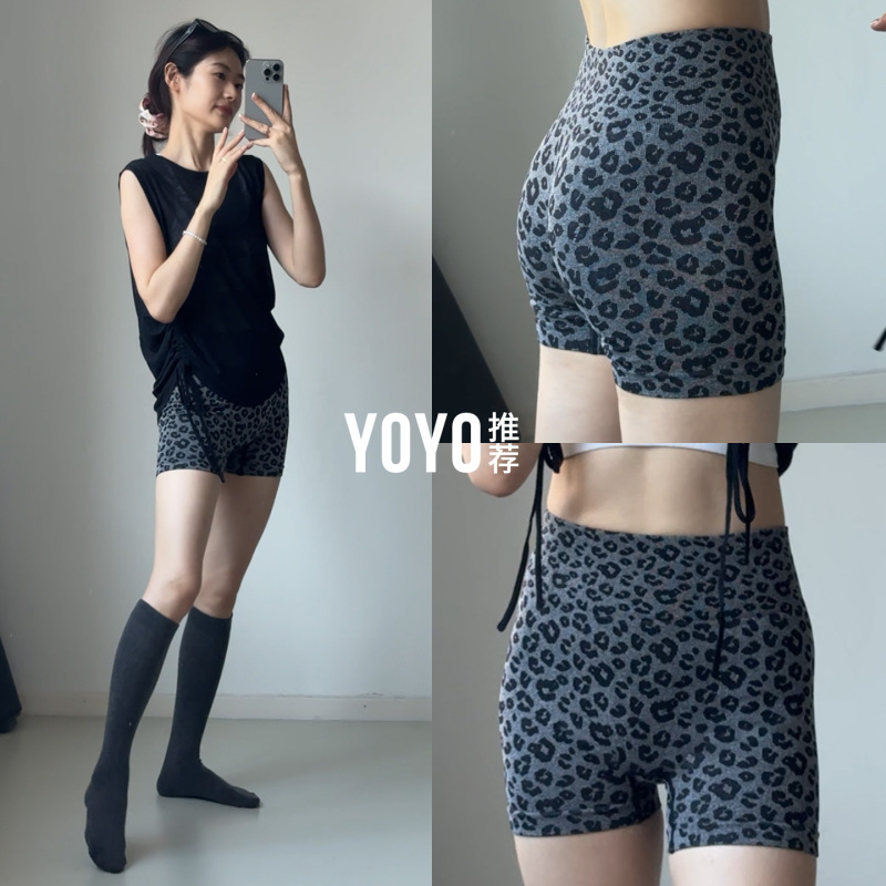 Yoyo Recommends Women's Fitness Shorts, Leopard Print Yoga Pants, Three-Quarter Leggings, Pilates Training Clothes, Summer Thin Style Yoyo Recommends Women's Fitness Shorts, Leopard Print Yoga Pants, Three-Quarter Leggings, Pilates Training Clothes, Summer Thin Style