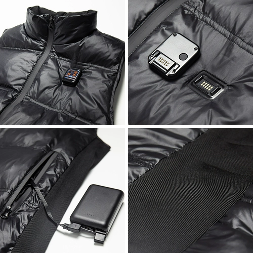 Lumeng Down Vest Men's Hot Oldation Smart Touch Trance Tempret Demprot Demprot Electric Vest