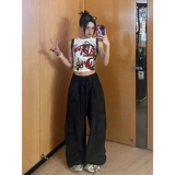 Летняя майка топ, футболка без рукавов, в американском стиле