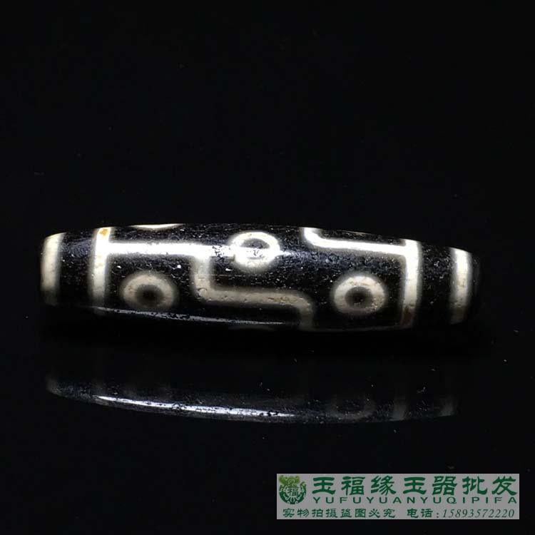 Tibetan real taster full of sand horse hooded nine-eyed old sky pearl necklace heaven-eyed stone pendant original stone goalite handmade