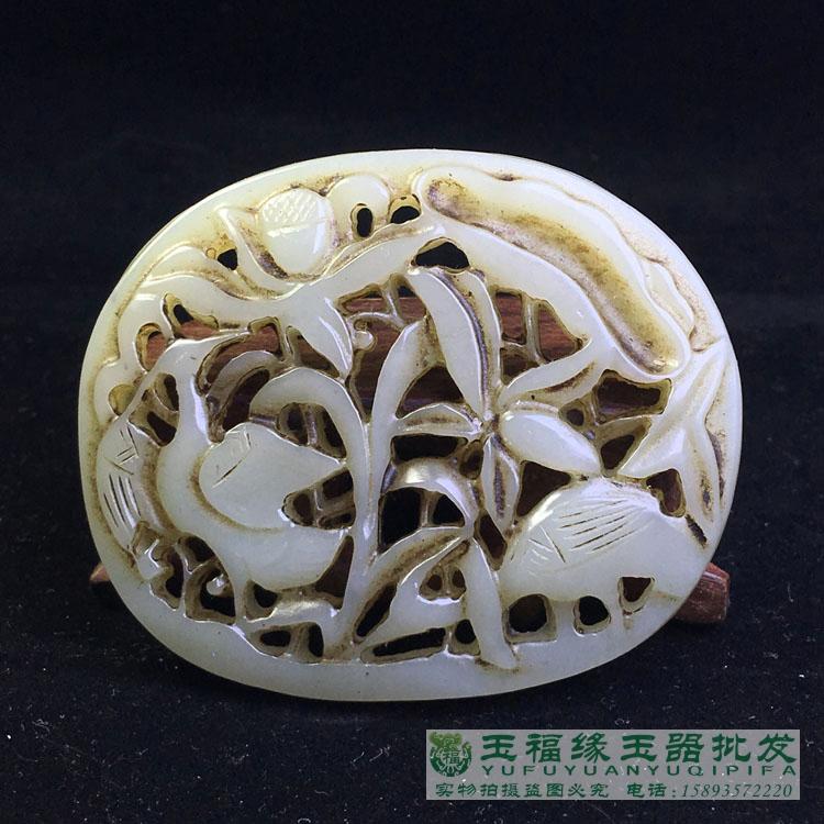 Ming Qinggu Ancient playing jade collection Ancient jade Old jade pendant white jade old and Tian Yuyupei Old jade pieces