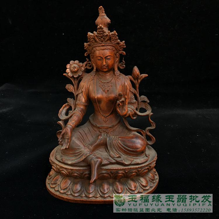 Antique Collection Old Yellow Poplar Wood Sculpture Vinjusri Wood Sculptures Wooden Sculptures Pendulum Replica Antique Imitation Old Crafts Gift Hem Accessories Ancient Play Chore