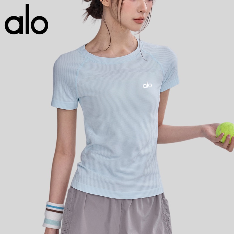 Aio New Summer Quick-Drying Slim-Fit Sports Short-Sleeved Badminton Yoga Wear Running Pilates Training T-Shirt Top Aio New Summer Quick-Drying Slim-Fit Sports Short-Sleeved Badminton Yoga Wear Running Pilates Training T-Shirt Top