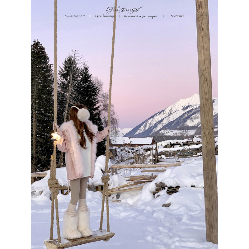 【Clearance Sale 40% off】Csk Cupid “Little Fox Rebecca” White Goose down Parka Jacket