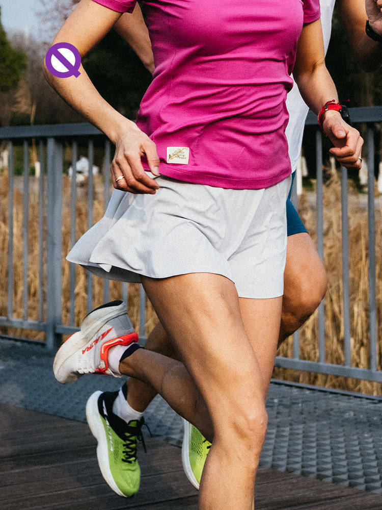 QINKUNG Light Sports Marathon Sports Short Summer Training Fitness A - Letter