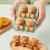 Trendy Household Bear-Shaped Silicone Ice Tray for Milk Tea, Food-Grade Coffee Ice Ball Mold, Cartoon Ice Cream Maker