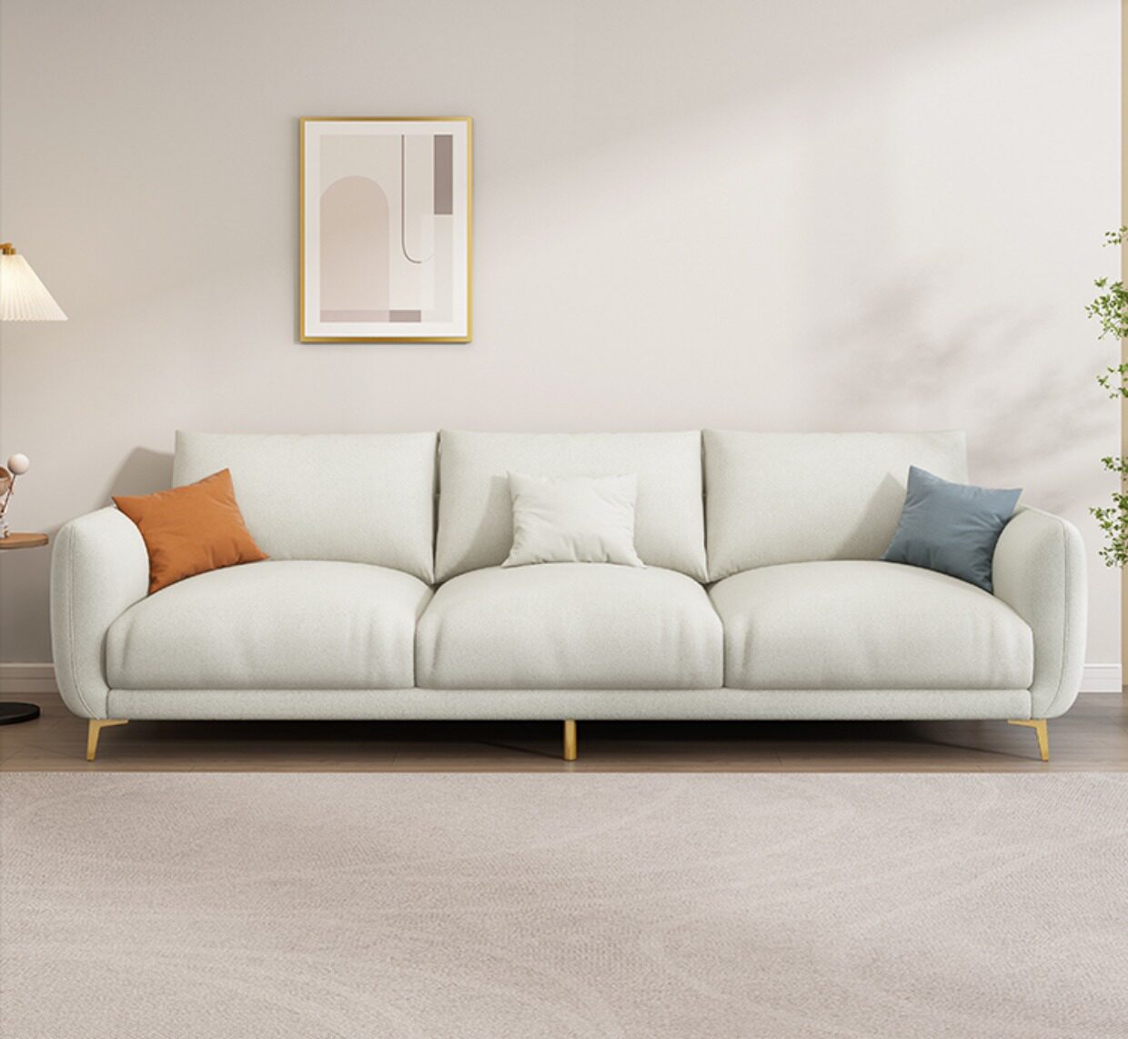 Минималистичная ткань, современный и минималистичный диван для гостиной для двоих, наука и технология 