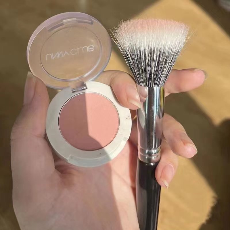 100% pure wool point color brushed blush brushed flawless brush large canton animal hair soft hair makeup brush a portable-Taobao
