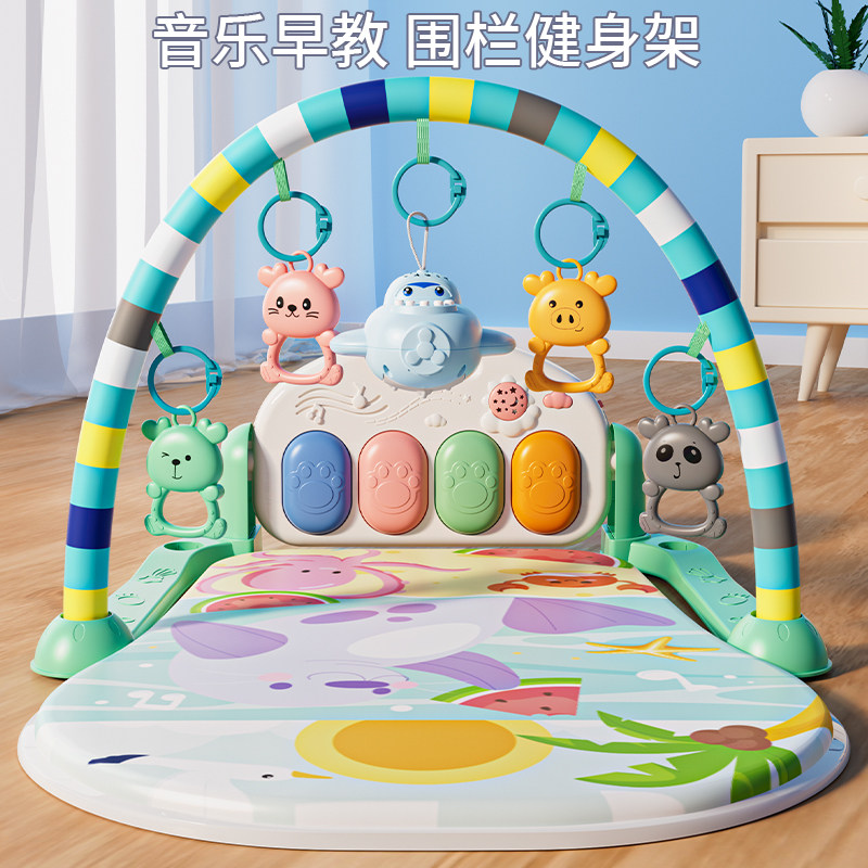 Pedantic Piano Newborn Baby Toy 0-1 Year Old Fitness Rack Instrumental for men and women 3-6 months gifts Early teaching Puzzle-Taobao